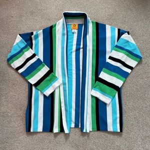 Ruby Rd LP striped cardigan sweater